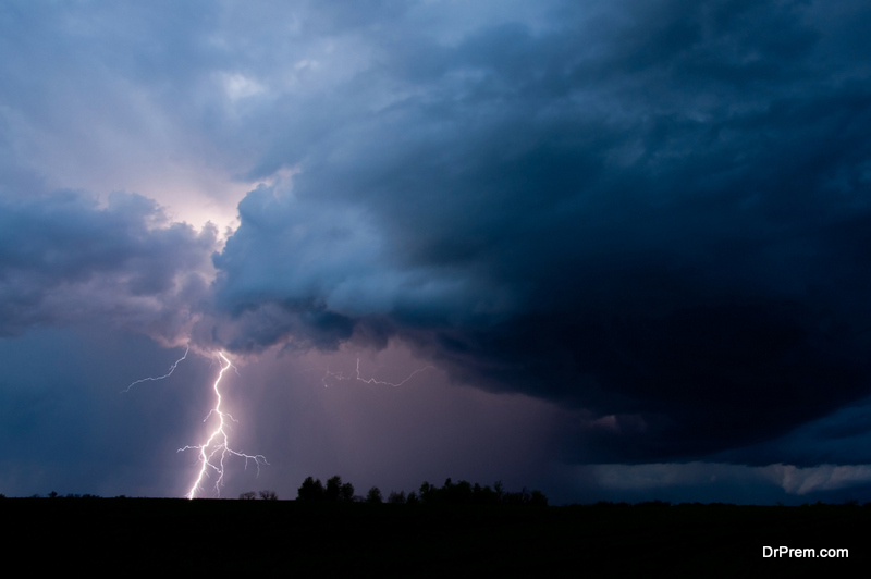 Rains and clouds