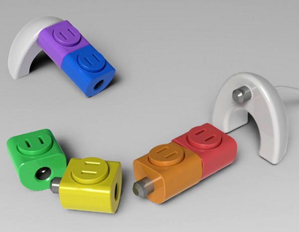 Rotating 360° power strip